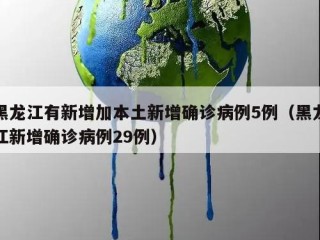 黑龙江有新增加本土新增确诊病例5例（黑龙江新增确诊病例29例）